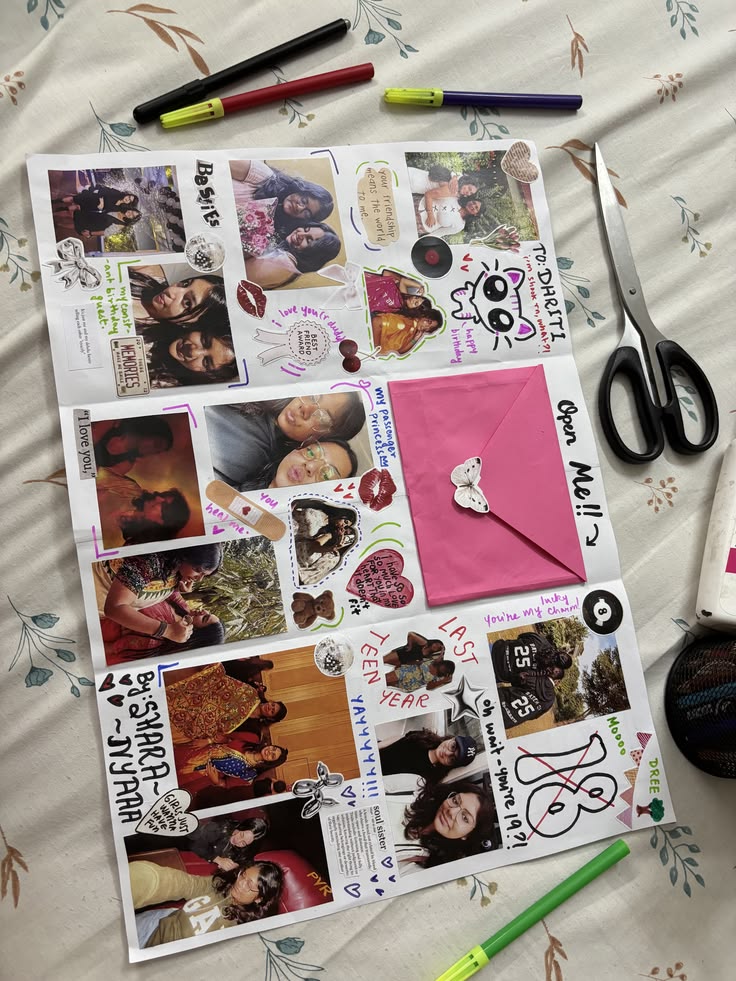 Letter card with photos.