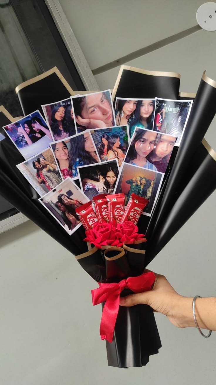 memories w/kitkat bouqet.